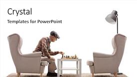  Presentation with chess - Amazing PPT theme having himself isolated on white background backdrop and a white colored foreground