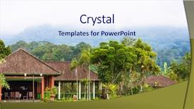  Presentation with bedugul - PPT layouts featuring hindi - neighborhood of the ulun danu background and a sky blue colored foreground