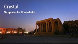  Presentation with hampi - Cool new theme with hindi - ruines of hampi in karanataka backdrop and a ocean colored foreground