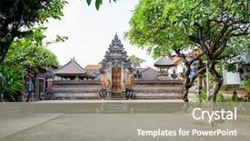  Presentation with bali temple - Beautiful PPT layouts featuring hindi - temple in kuta bali indonesia backdrop and a gray colored foreground