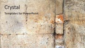  Presentation with zoroastrian ruins of ancient palace - Audience pleasing slides consisting of hindrance - ancient wall in ruins backdrop and a  colored foreground