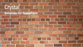  Presentation with red brick wall - Beautiful slide set featuring hindrance - old red brick wall backdrop and a  colored foreground