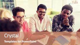  Presentation with international education - Slide deck enhanced with hindu books - education high school people background and a coral colored foreground