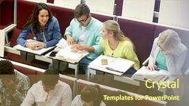  Presentation with high school students - Beautiful PPT layouts featuring hindu books - education high school university learning backdrop and a  colored foreground