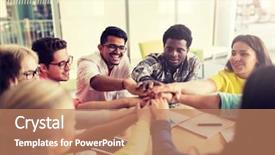  Presentation with teamwork school - Beautiful slide deck featuring hindu books - education school teamwork and people backdrop and a coral colored foreground