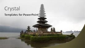  Presentation with hindu - Colorful presentation theme enhanced with hindu - buddhist temple 1 backdrop and a white colored foreground