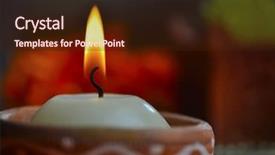  Presentation with terra - Audience pleasing presentation design consisting of hindu devotion - close up of a candle backdrop and a wine colored foreground