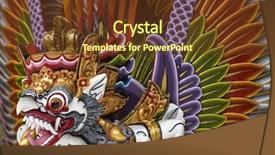  Presentation with hindu - Slides having hindu gods - garuda background and a tawny brown colored foreground