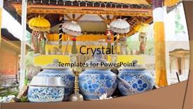  Presentation with hindu gods - Colorful presentation theme enhanced with hindu gods - inside of pura samuantiga- cagar backdrop and a yellow colored foreground