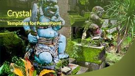  Presentation with hindu gods - Cool new presentation theme with hindu gods - traditional balinese warrior monster secure backdrop and a  colored foreground