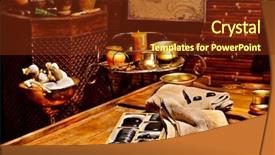  Presentation with luxury - Audience pleasing slide set consisting of hindu medicine - luxury ayurvedic spa massage still backdrop and a tawny brown colored foreground