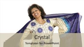  Presentation with indian traditional - Amazing presentation having hindu muslim - beautiful indian woman in traditional backdrop and a soft green colored foreground