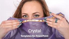  Presentation with robot face - Colorful theme enhanced with hindu muslim - belly dancer covers her face backdrop and a violet colored foreground