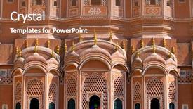  Presentation with rajasthan - Presentation design featuring hindu muslim - famous rajasthan landmark - hawa background and a tawny brown colored foreground