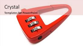  Presentation with combination lock - Beautiful theme featuring hinged lock code backdrop and a lemonade colored foreground