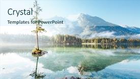  Presentation with earth land - PPT layouts enhanced with hintersee one of the best background and a sky blue colored foreground