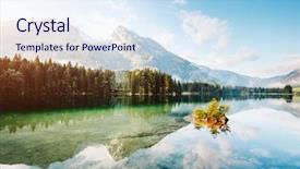  Presentation with best - Beautiful slide deck featuring hintersee one of the best backdrop and a sky blue colored foreground