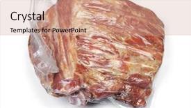 Presentation with pork rib - Audience pleasing slide deck consisting of scapula - vacuum packed smoked pork ribs backdrop and a coral colored foreground