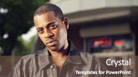  Presentation with flower corner - Audience pleasing PPT theme consisting of wooden toy block with tree and building isolated on white backdrop and a soft green colored foreground