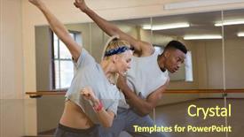  Presentation with mirror - Slide deck consisting of hip hop black culture - friends rehearsing dance against mirror background and a tawny brown colored foreground