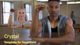  Presentation with black culture - Cool new presentation theme with hip hop black culture - portrait of male dancer backdrop and a  colored foreground