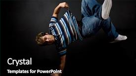  Presentation with greeiting show man - Amazing presentation having hip hop black culture - shot of a hispanic man backdrop and a  colored foreground