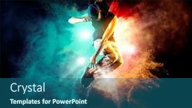  Presentation with hip hop - Beautiful slides featuring hip-hop-dance-party-young backdrop and a ocean colored foreground