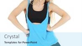  Presentation with hip hop dancing - Amazing presentation having hip hop dancer dancing isolated on white backdrop and a light blue colored foreground