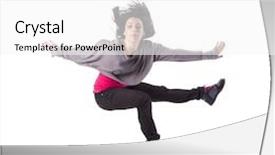  Presentation with movements - Theme featuring hip hop dancer showing some background and a white colored foreground