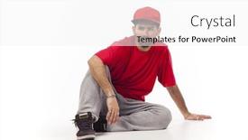  Presentation with movements - Beautiful presentation featuring hip hop dancer showing some movements some motion blur backdrop and a white colored foreground