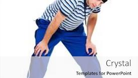  Presentation with hip hop - Slide deck having hip hop man standing over white background background and a white colored foreground