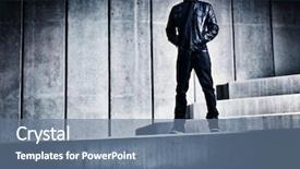  Presentation with hip hop - Colorful presentation theme enhanced with hip hop rap - cool urban african american man backdrop and a seafoam green colored foreground