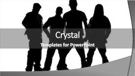  Presentation with hip hop - Colorful presentation enhanced with hip hop rap - silhouettes of men standing backdrop and a dark gray colored foreground