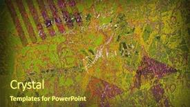  Presentation with colorful odontology mold - PPT theme with hip hop urban gangs - colorful grunge background with graffiti background and a tawny brown colored foreground