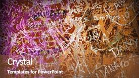  Presentation with hip - Colorful slides enhanced with hip hop urban gangs - colorful grunge background with graffiti backdrop and a red colored foreground