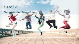  Presentation with teenage - Amazing presentation design having hiphop dance - summer sport dancing and teenage backdrop and a light blue colored foreground