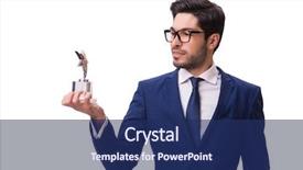  Presentation with award - Audience pleasing slide deck consisting of hipster businessman receiving award isolated backdrop and a navy blue colored foreground