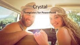  Presentation with road trip - Beautiful presentation featuring hipster couple on road trip backdrop and a lemonade colored foreground