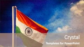  Presentation with overlaid - Slides featuring hipster style image of india background and a coral colored foreground