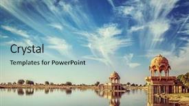  Presentation with vintage retro - PPT theme having hipster style image of india background and a light blue colored foreground