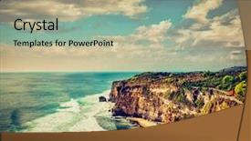  Presentation with retro television old vintage tv - PPT layouts with hipster style image of uluwatu background and a  colored foreground