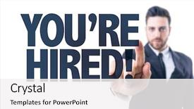  Presentation with labor - Audience pleasing slide deck consisting of text you're hire backdrop and a white colored foreground