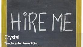  Presentation with chalk - Colorful presentation theme enhanced with hire me - white chalk handwriting backdrop and a dark gray colored foreground
