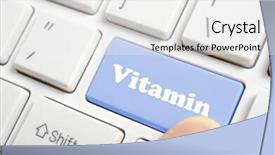  Presentation with vitamin d - PPT layouts enhanced with hirebutton - pressing blue vitamin key background and a  colored foreground