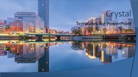  Presentation with city japan - Amazing PPT layouts having hiroshima-japan-city-skyline backdrop and a light blue colored foreground