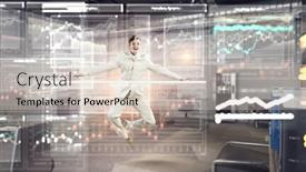  Presentation with active life - PPT theme featuring his-active-position-in-life background and a lemonade colored foreground