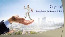  Presentation with active life - Slides with his-active-position-in-life background and a sky blue colored foreground