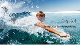  Presentation with hard work and growth - Presentation theme enhanced with his attempt to catch background and a light blue colored foreground