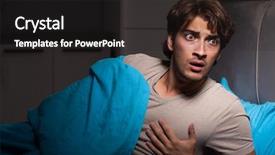  Presentation with bed - Theme with his bed having nightmare background and a dark gray colored foreground