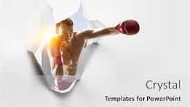  Presentation with breakthrough - Presentation theme with his-breakthrough-to-success-mixed background and a light gray colored foreground